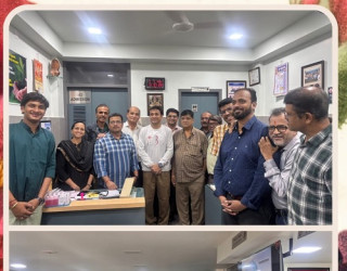 Popular Actor Sankarshan Karhade visited Mahaveer Arogya Seva Sangh, Nipani