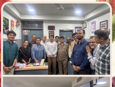 Popular Actor Sankarshan Karhade visited Mahaveer Arogya Seva Sangh, Nipani